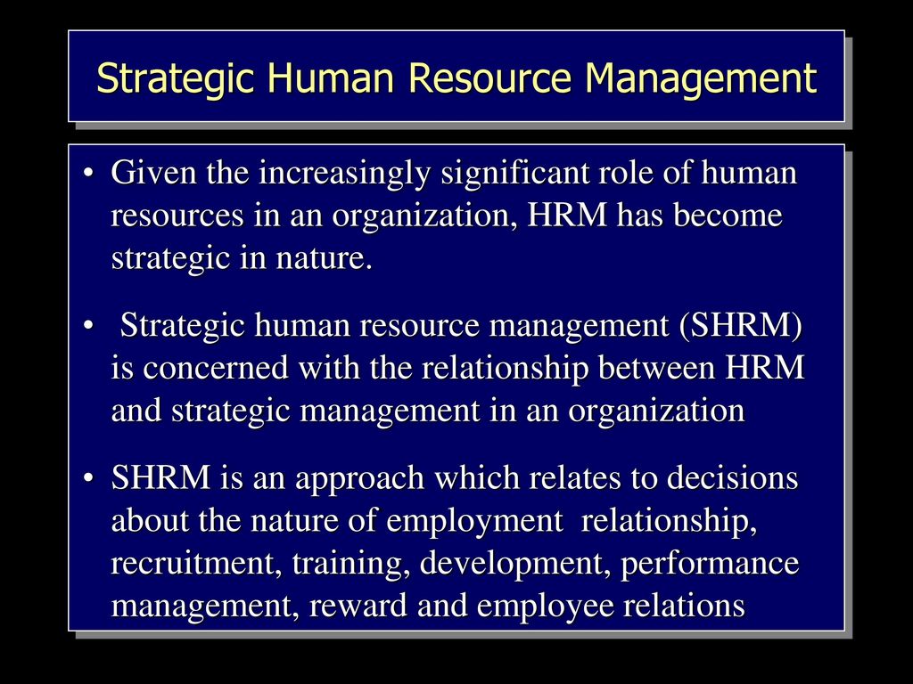 Human resource management performance management